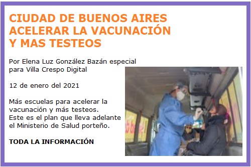 MAS TESTEOS Y VACUNAS